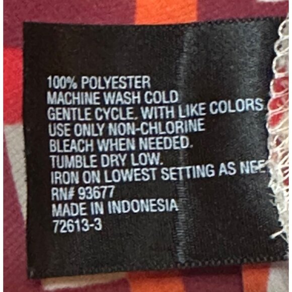 Worthington Brand Geometric Blouse Cap Sleeve 100% Polyester Women's Size S - Picture 10 of 11